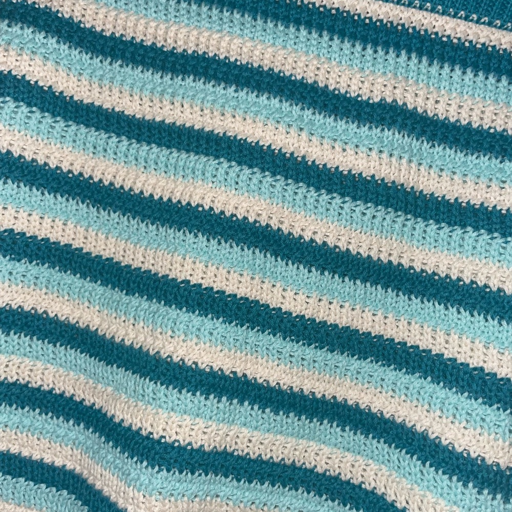 Wild Fable Teal and White Striped Pencil Skirt - Picture 2 of 3
